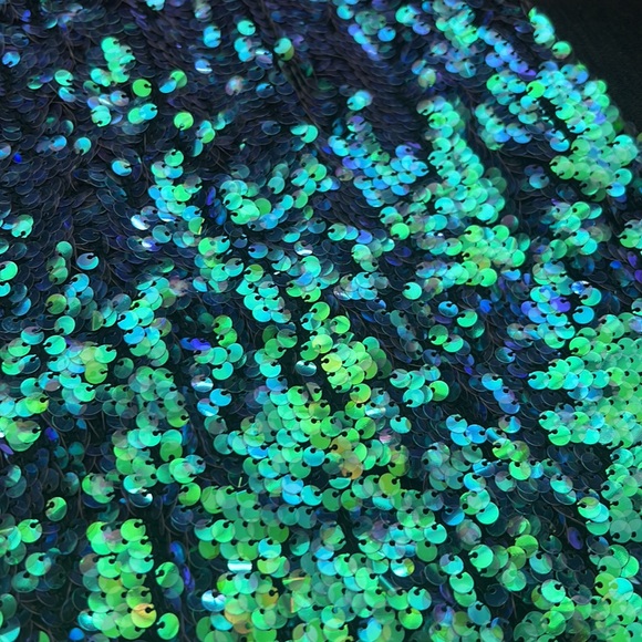 NWOT Premonition Designs Sequin Skirt Size 4/Small 💚💜 - Picture 2 of 6